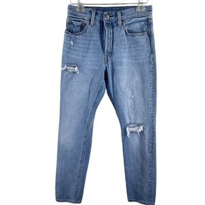 Levi's 501 S Distressed Skinny Jeans 100% Cotton 27" x 30"